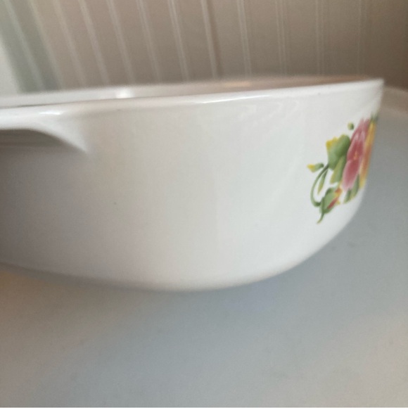 Vintage Corning Ware A -2- B, 2 Liter Summer Blush Pansies Casserole Dish Flower - Picture 8 of 12
